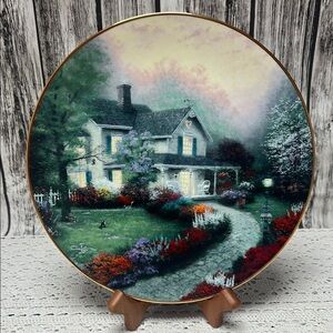 Thomas Kinkade limited edition collector ‘s plate-“Home is Where the Heart is”